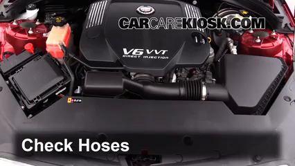 2013 Cadillac ATS Performance 3.6L V6 FlexFuel Hoses Check Hoses